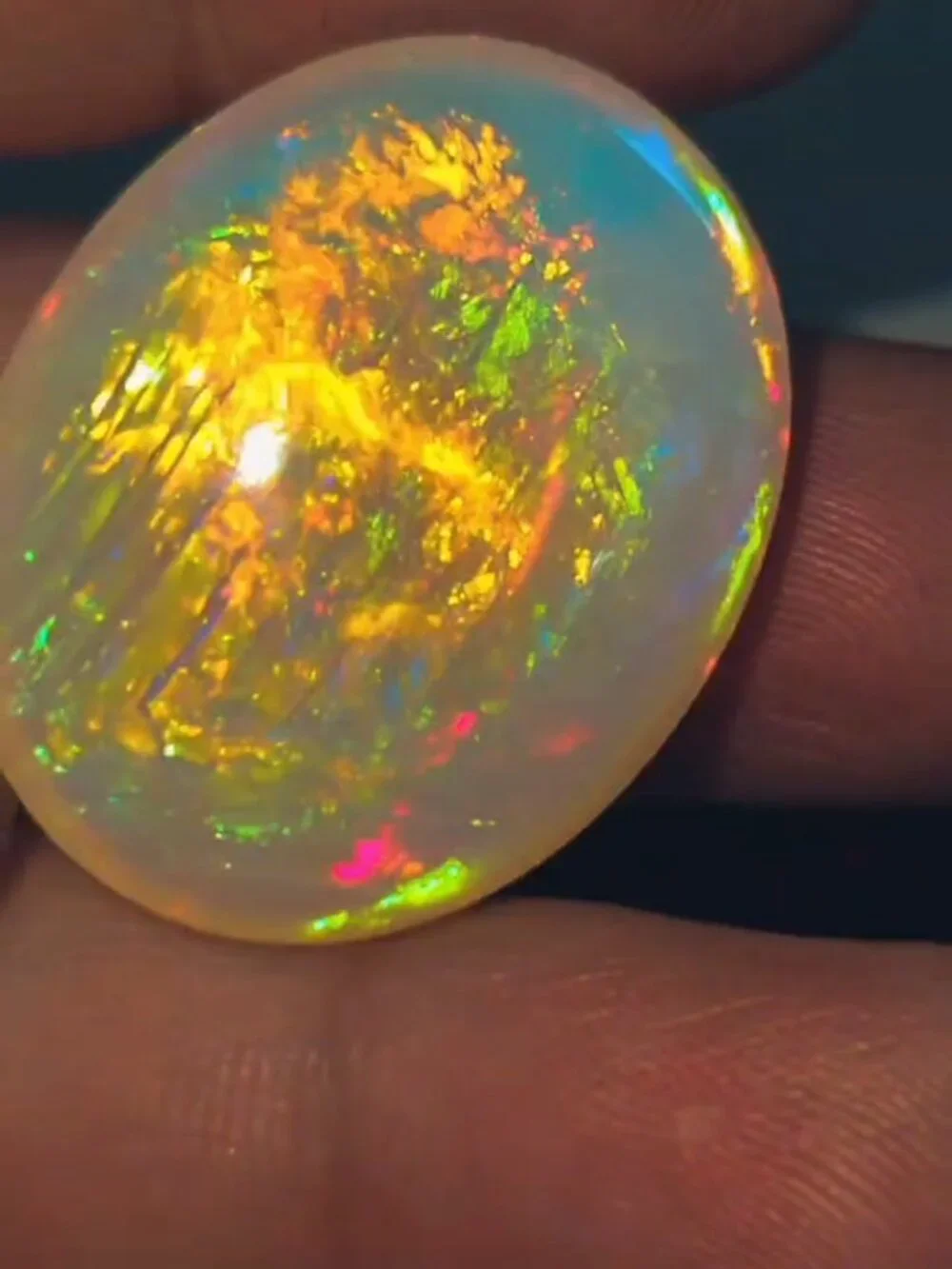 48.55 carat AAAA quality natural Ethiopian opal Cabochon